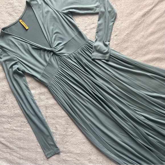 Rachel Pally Dresses & Skirts - Rachel Pally Rosemarie Twist Front Modal Long Sleeve Maxi Dress Tuscan Blue Sz M